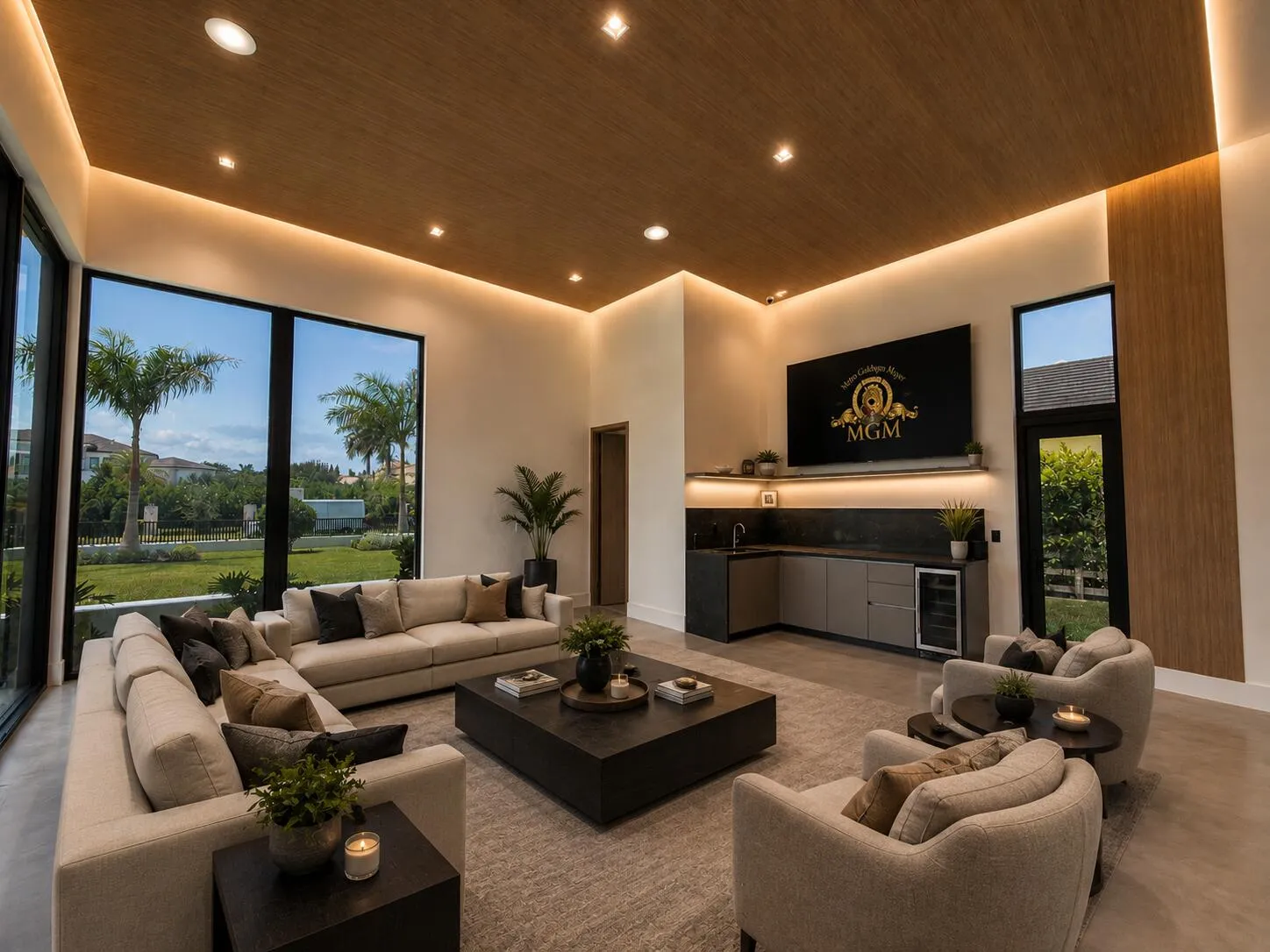 Gentleman's Lounge - Virtually Staged
