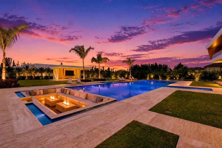 Pool/Firepit - Digitally Enhanced