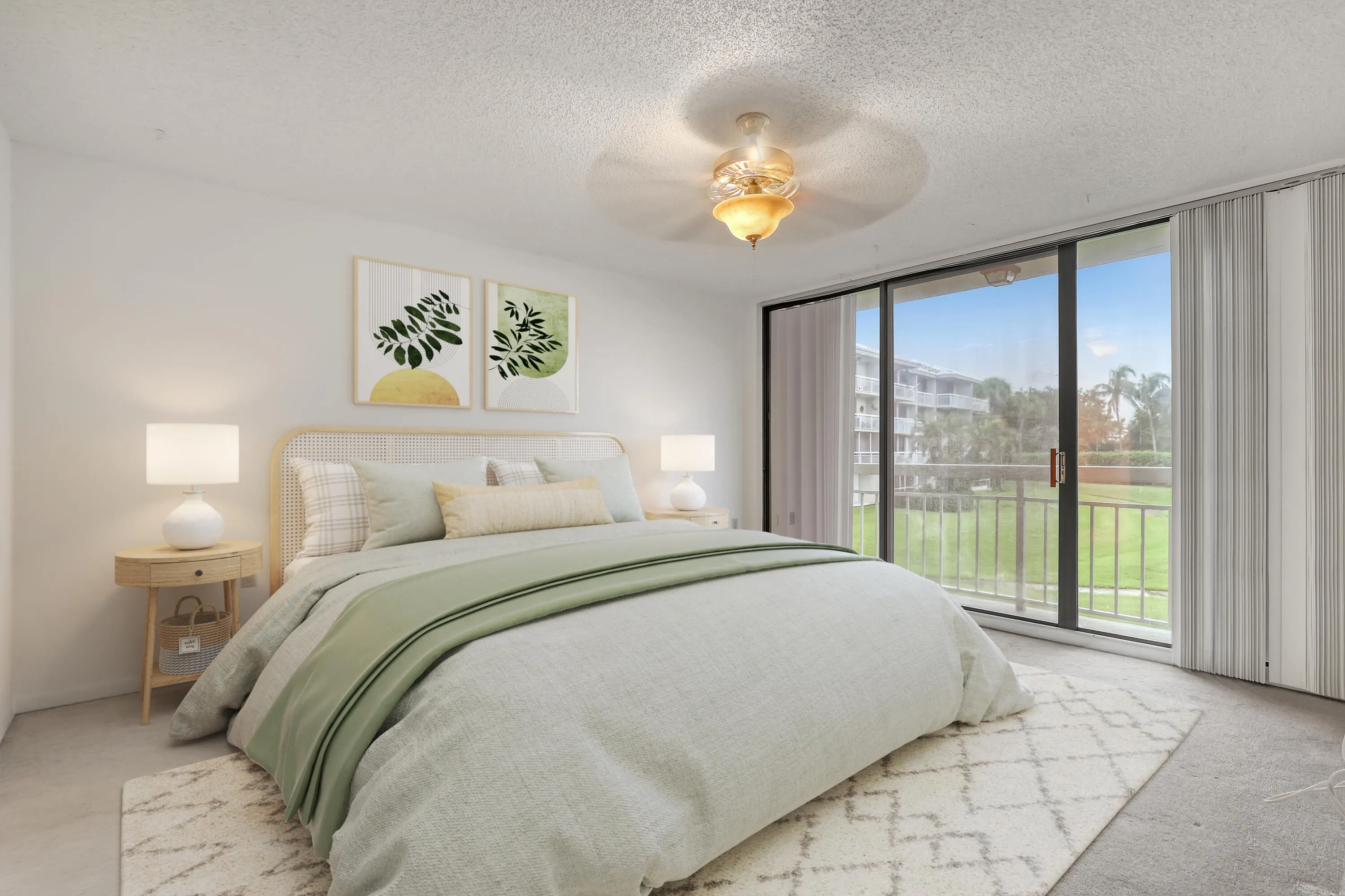 Virtually staged Primary bedroom