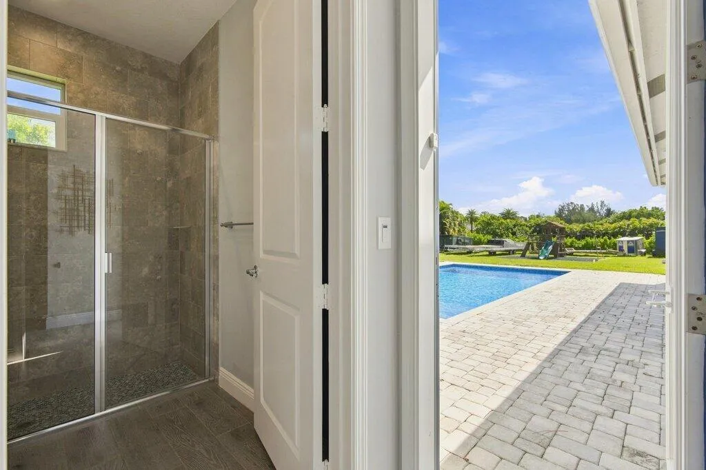 3rd bath cabana door