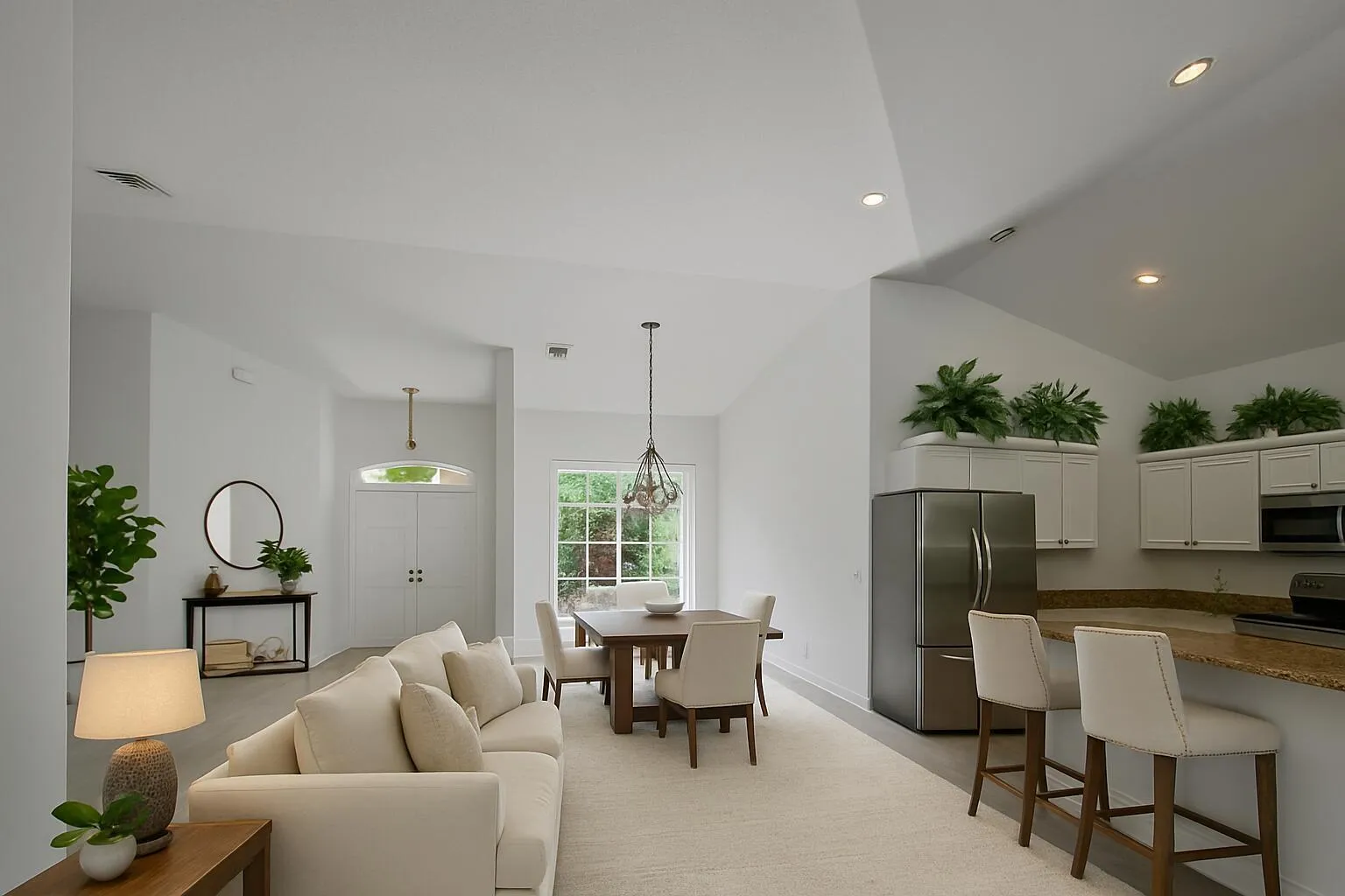 Coastal Living Room with Natural Light