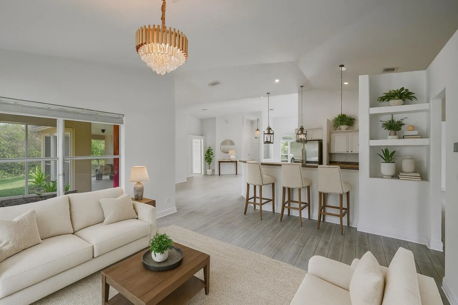 Spacious Open-Concept Living Area