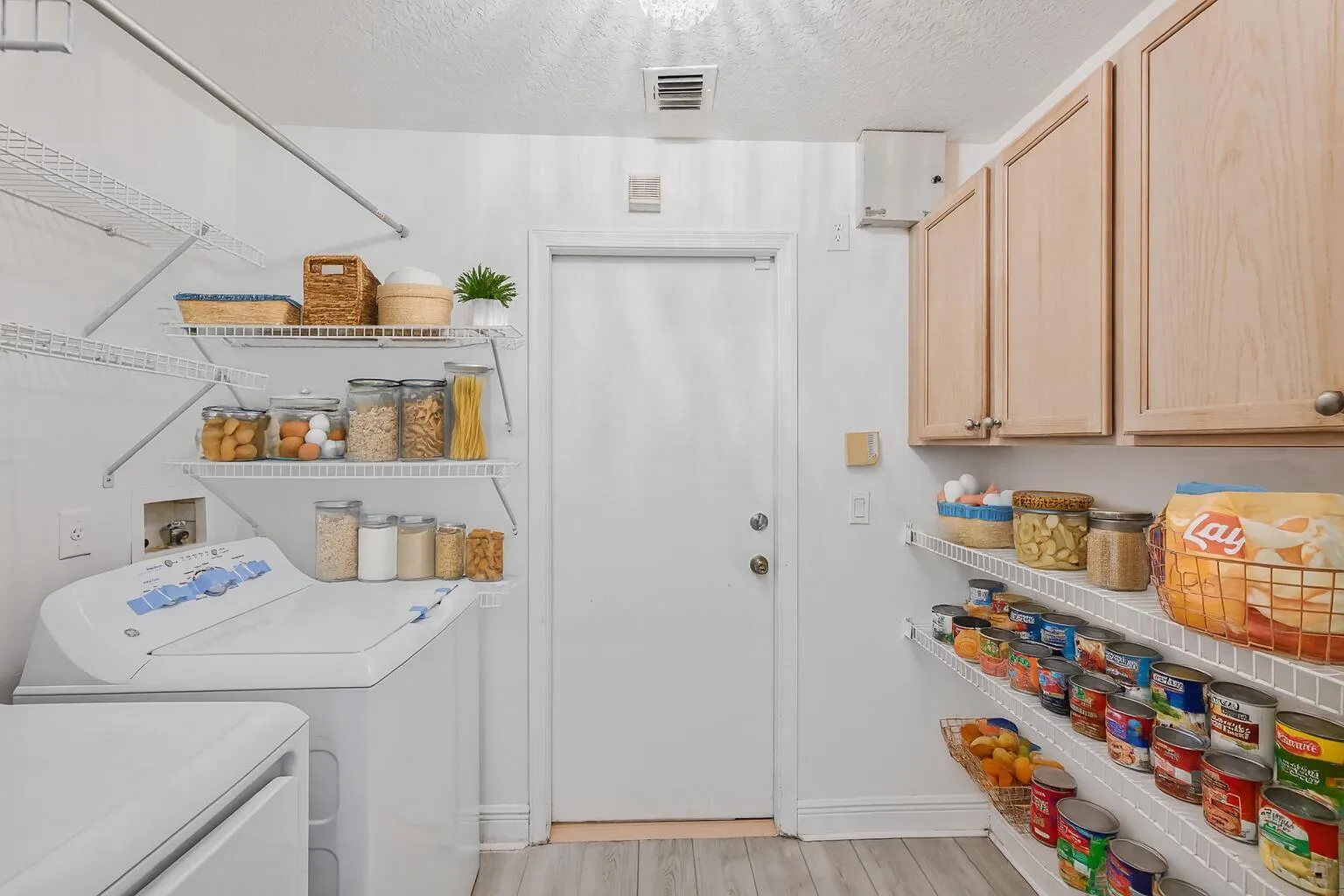 Organized Laundry and Pantry Room