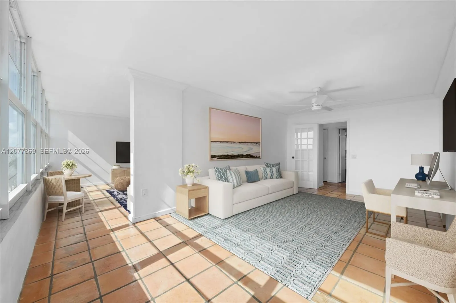 Virtual Staged Office / Lounge