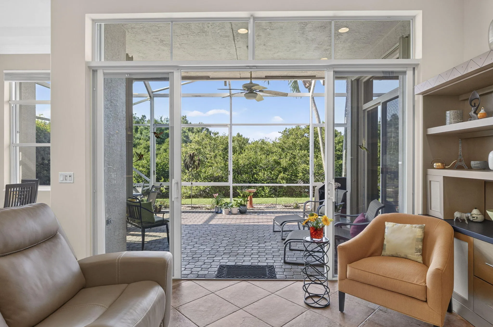 Step outside to your private oasis