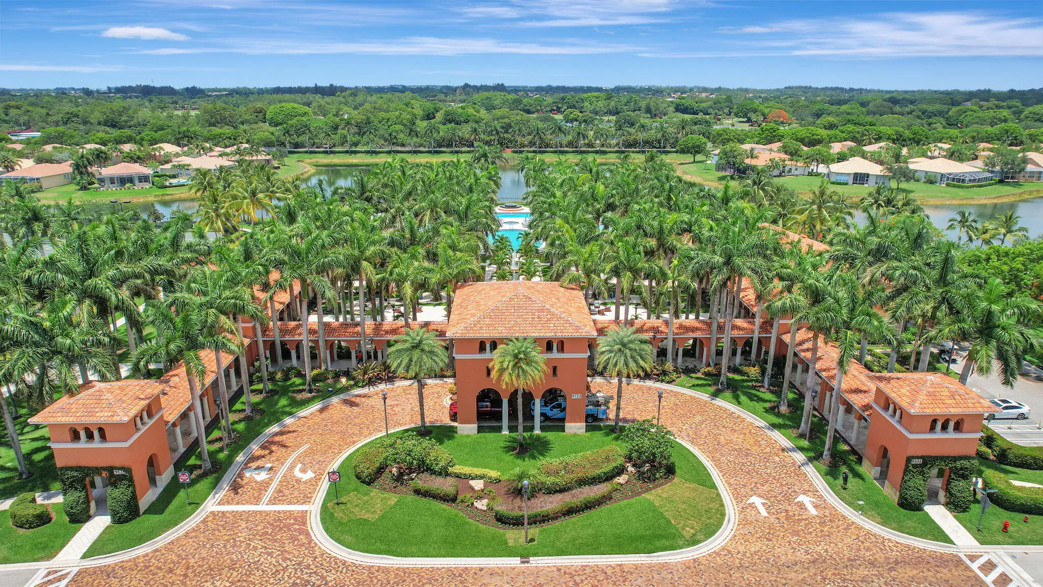 Community Amenities surrounded by water