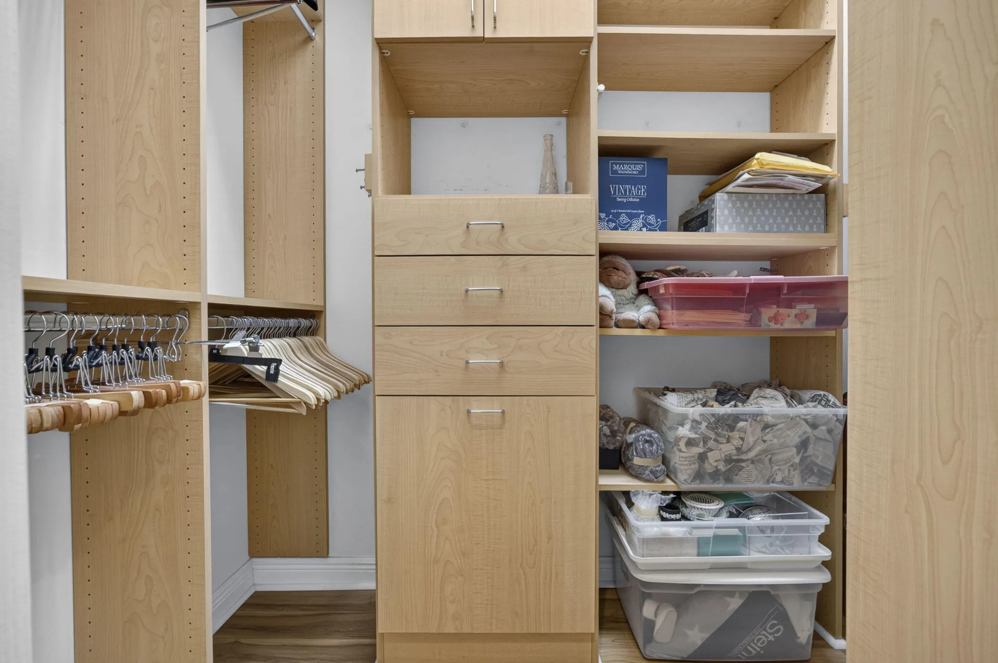 Set of Cuustom Closets in primary suite