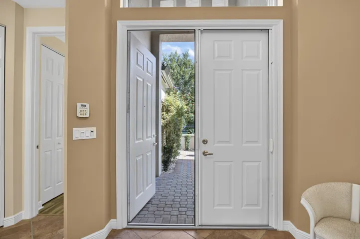 Take a look - retractable screen doors were installed for extra breezeway in season