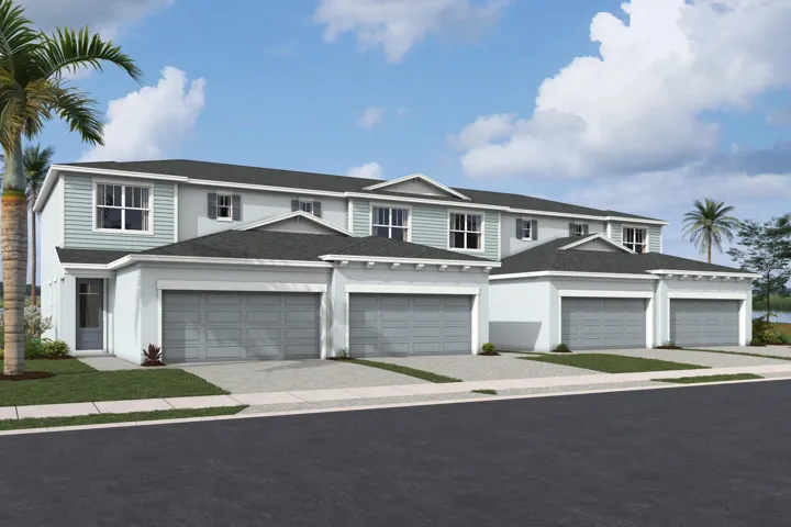 Stock photos represent builder's floorplan