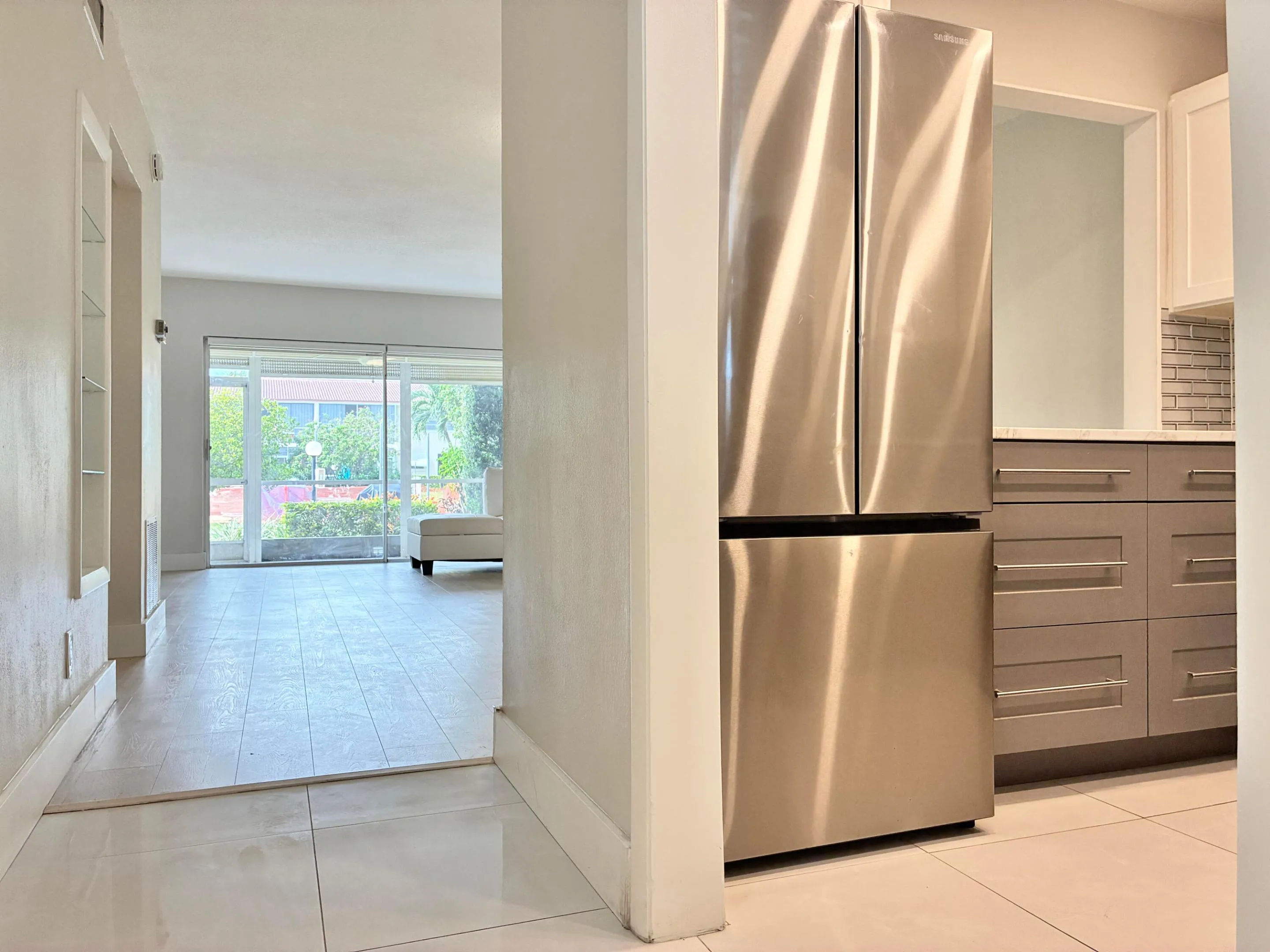 Foyer Kitchen and Living Area