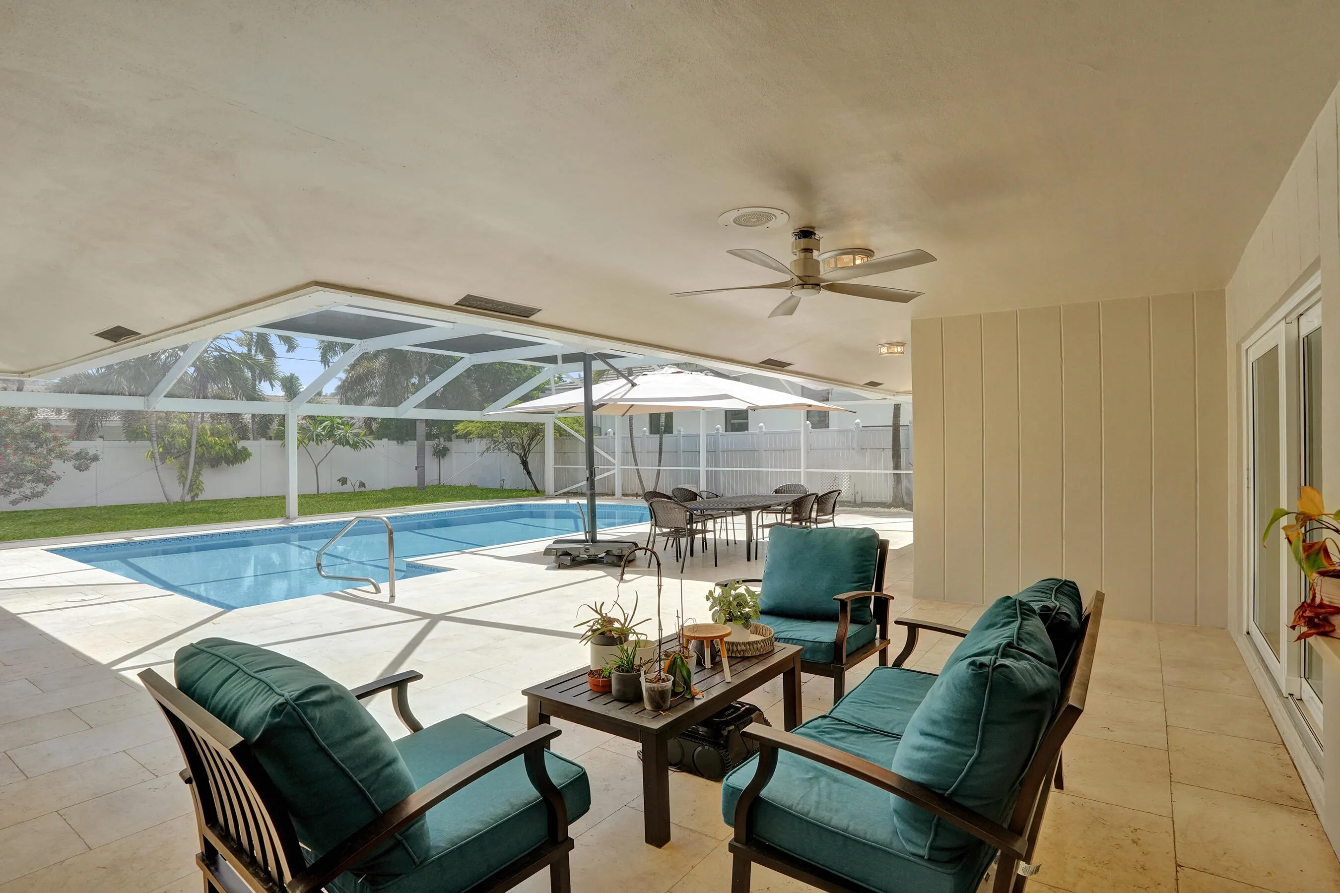 Awesome covered porch for year round shade