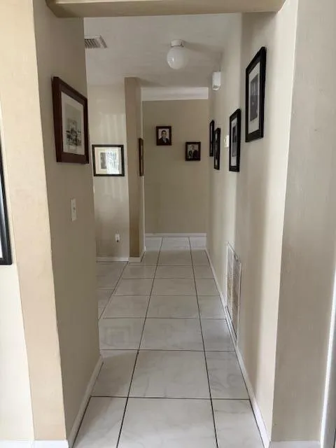 hallway to dining area