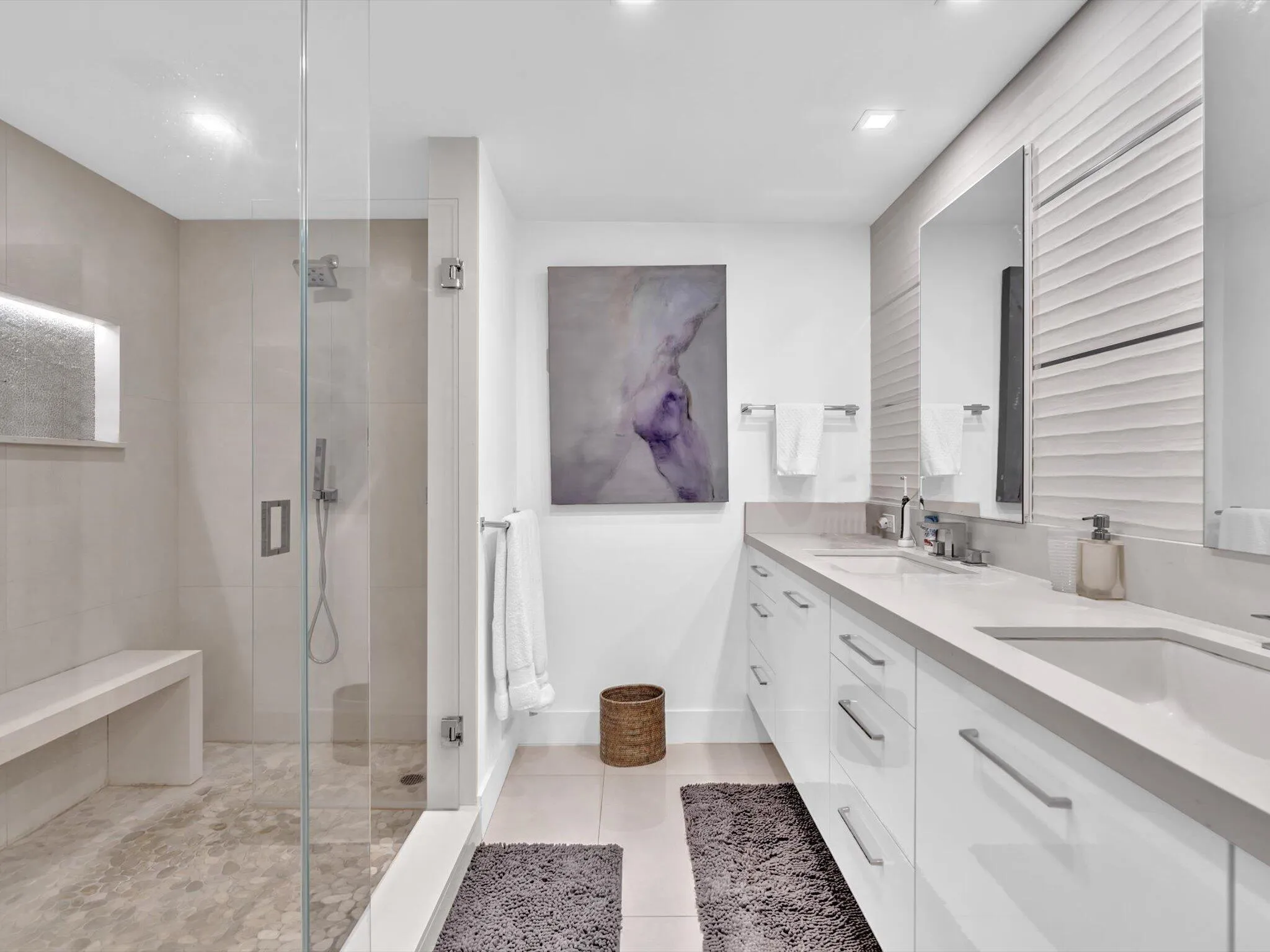 PRIMARY BATH WITH SPA SHOWER