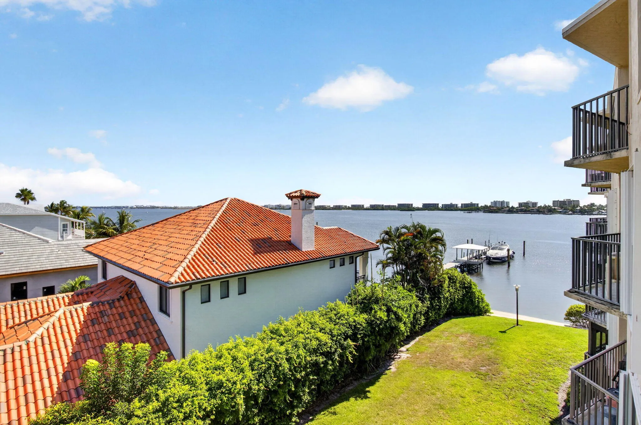 Water views from balcony