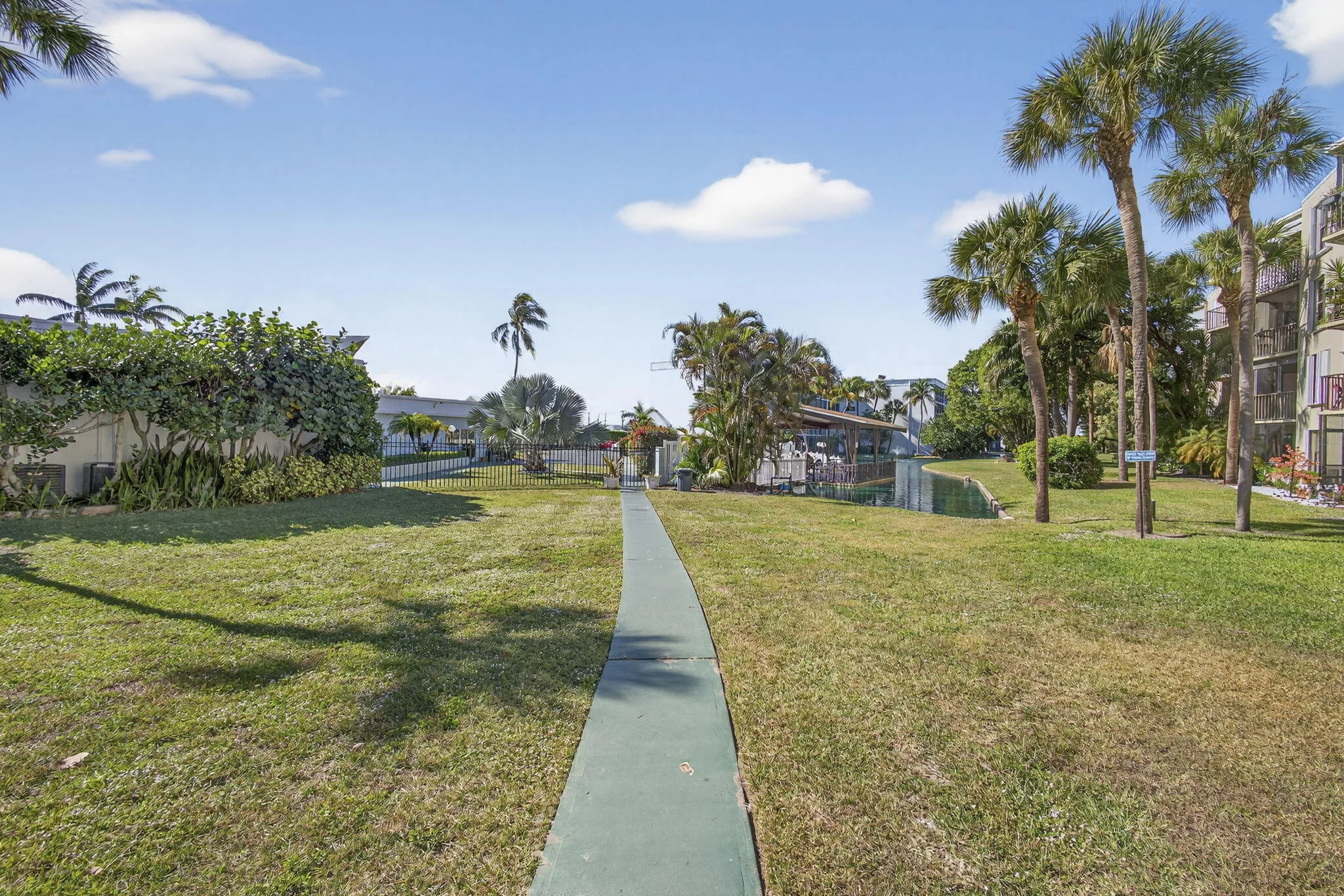 Walkway to amenities