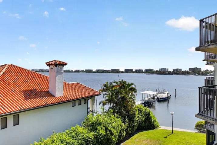 Water views from condo