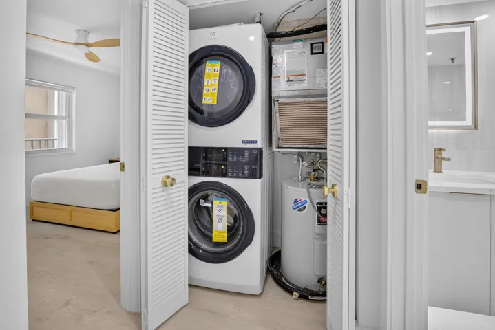 Washer Dryer inside
