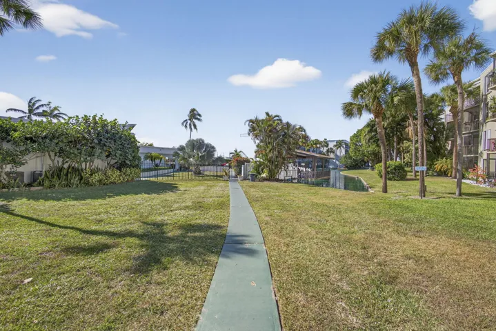 Walkway to amenities