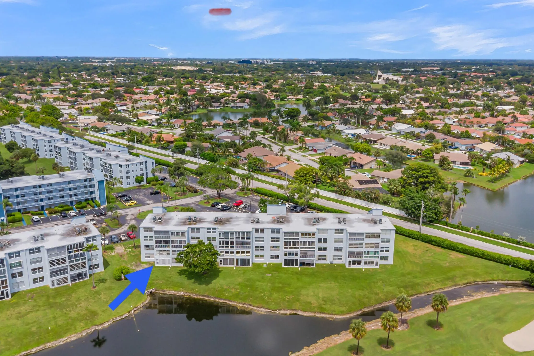 REAR VIEW OF UNIT, WATER VIEWS