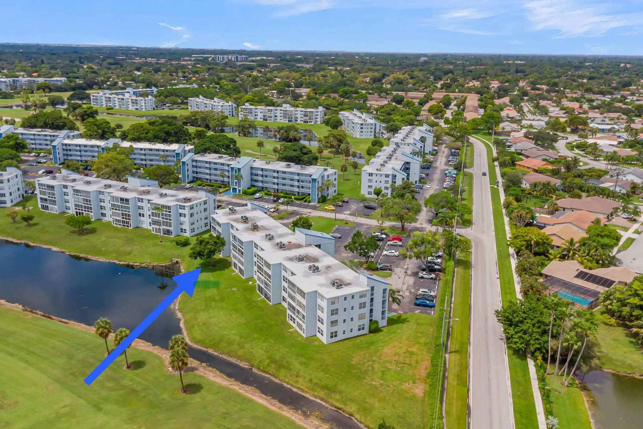 REAR VIEW OF UNIT, WATER VIEWS