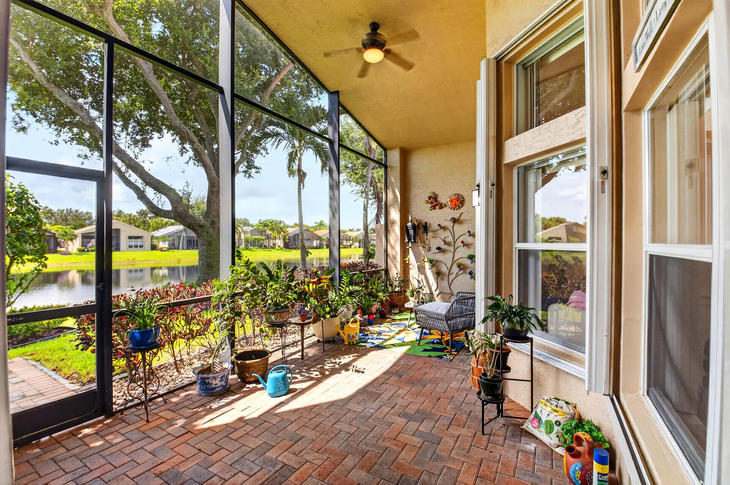 Lush tropical landscaping