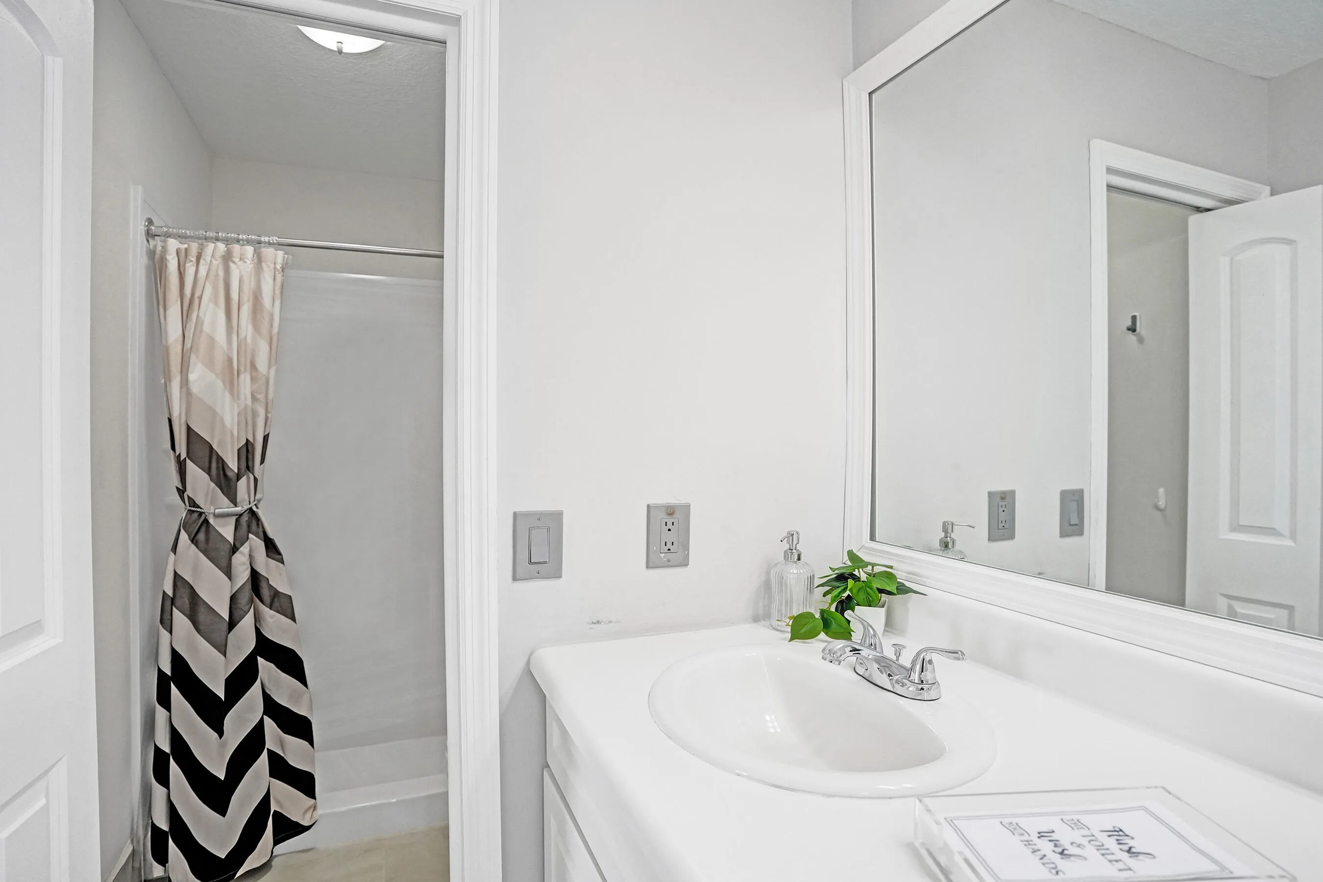 Updated Primary bathroom with seperate shower/water closet