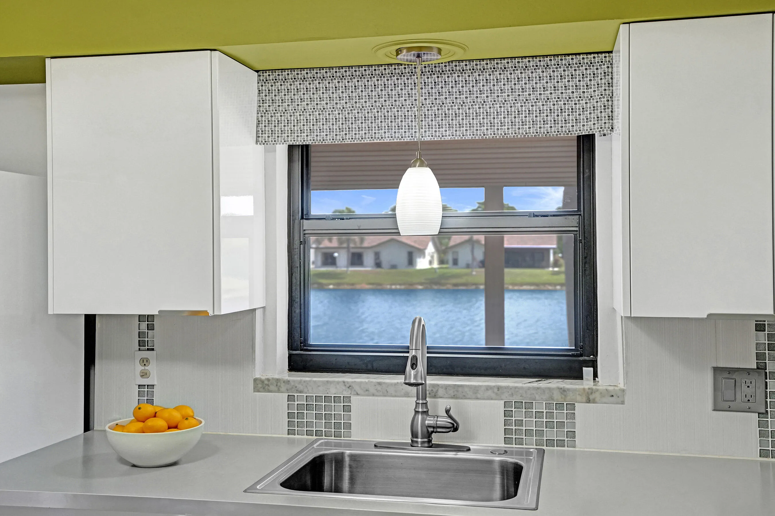 View from the sink of the kitchen!
