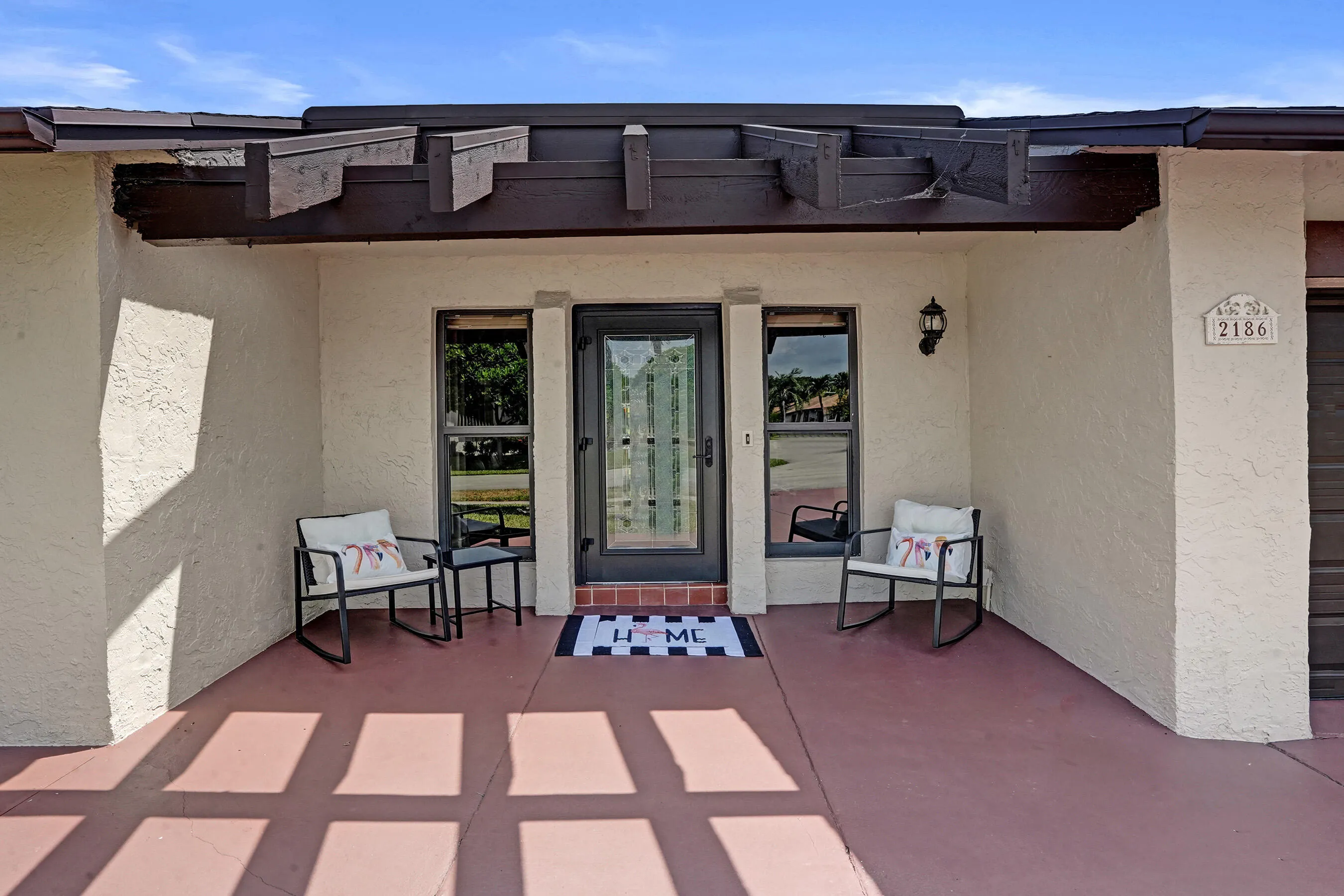 Entrance with front patio!