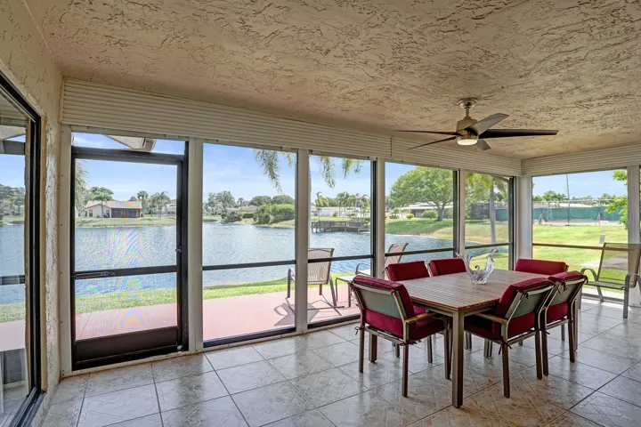 Check put this screened in patio over looking the big lake!