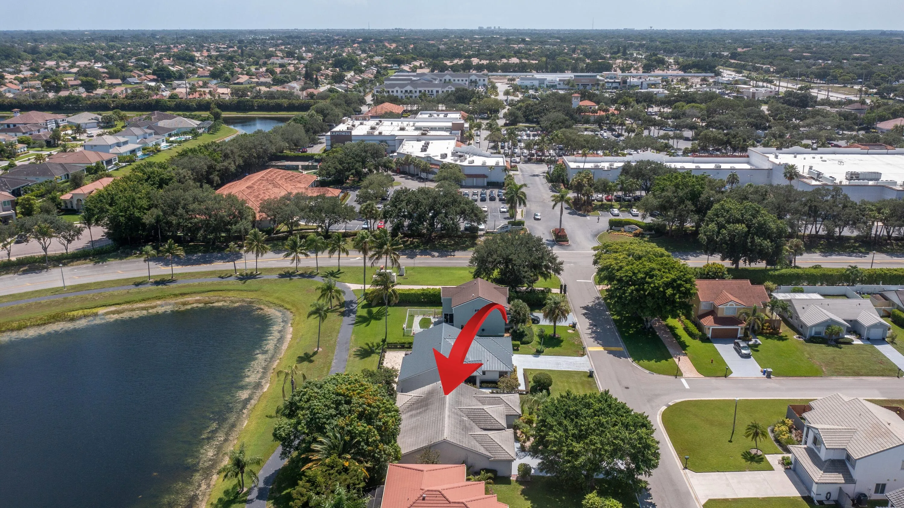Aerial looking East