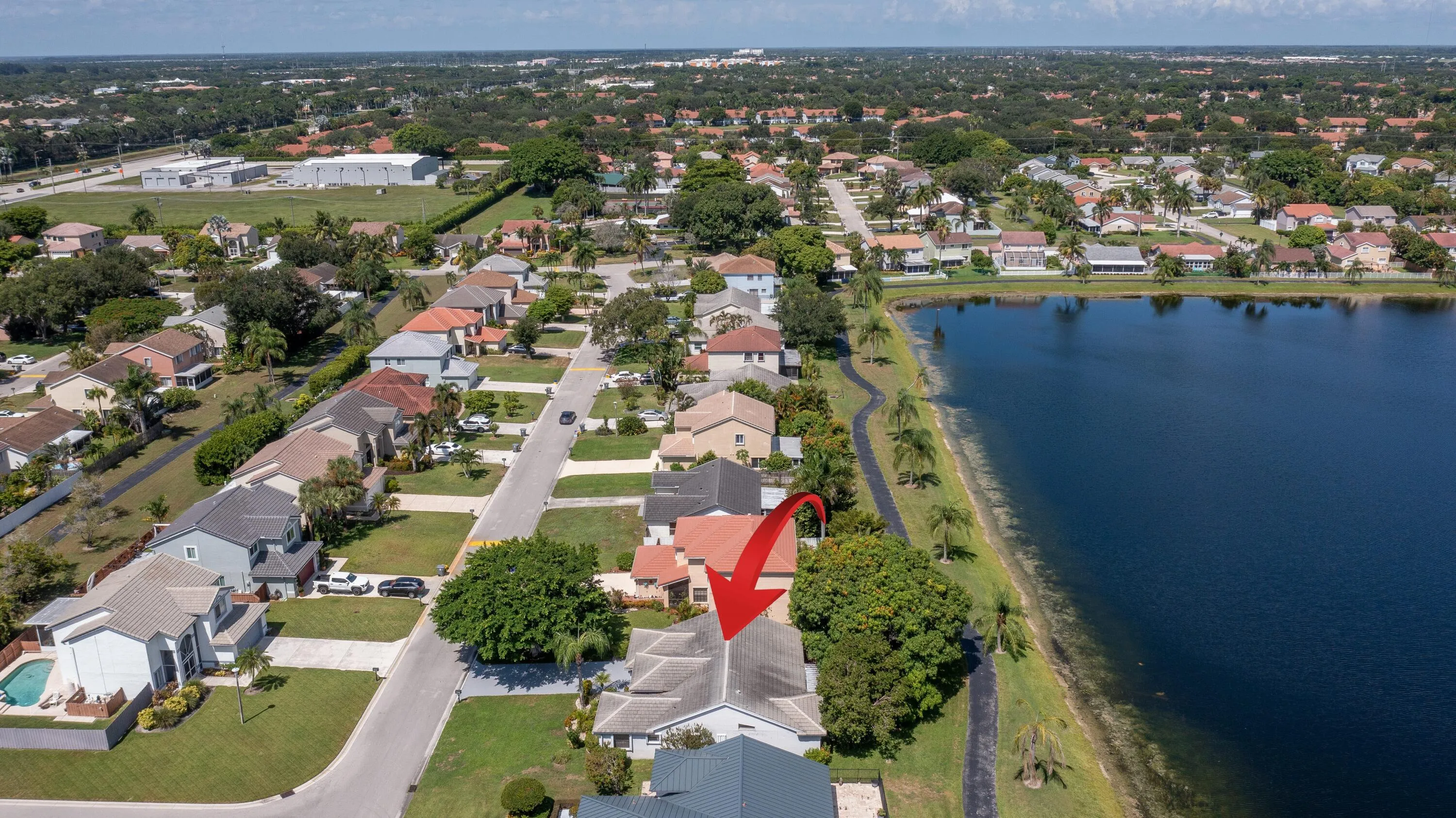 Aerial looking to the West