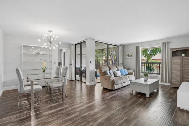Living/Dining Room with patio access