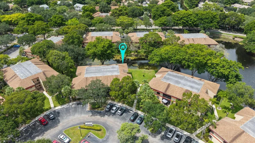 Overhead view of unit