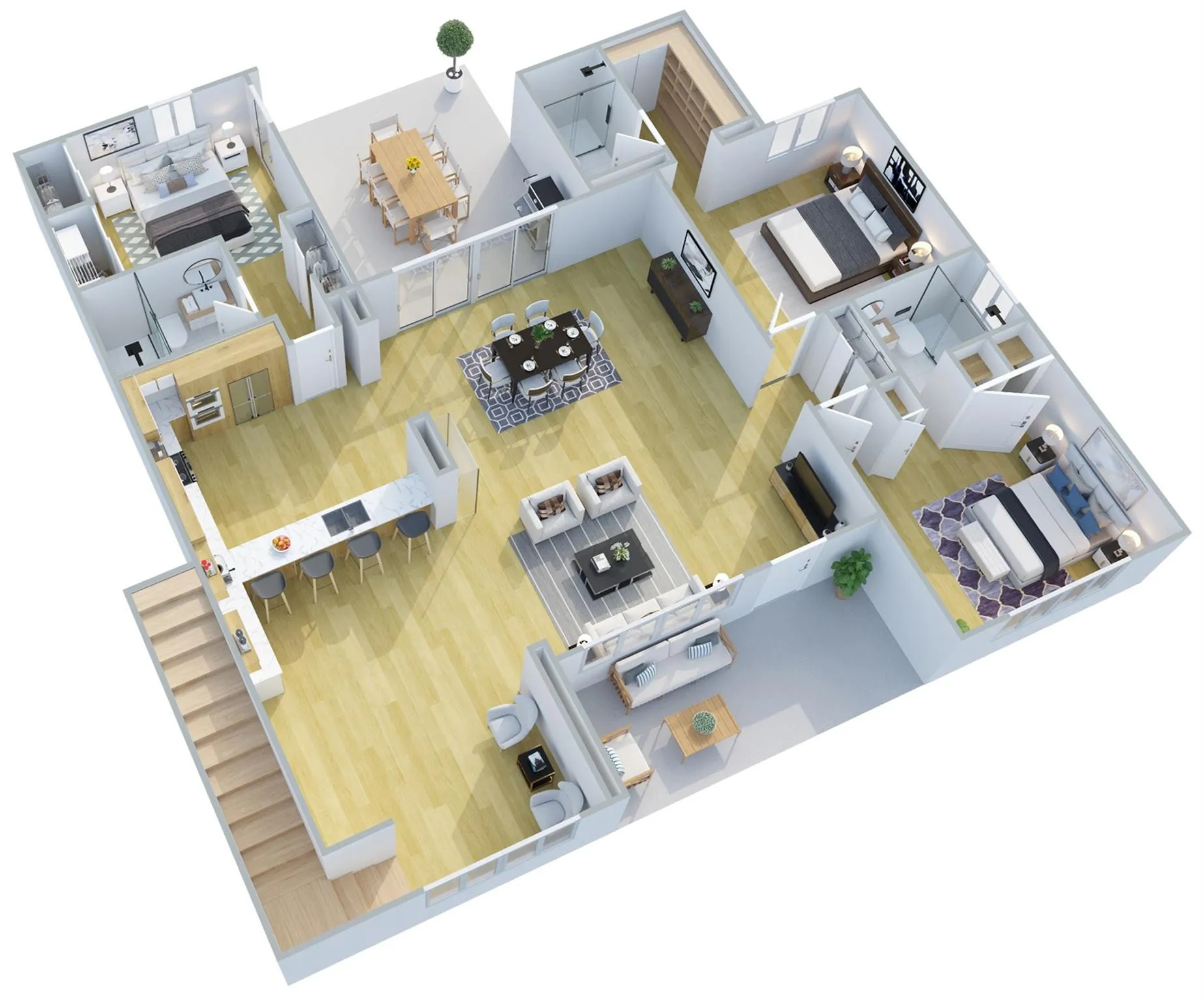 DISCLAIMER: All renderings, site plans, simulated views, floor plans, graphic images, drawings and all other information depicted are illustrative, and are provided to assist in visualizing the units and the Project and may not be accurately depicted and may be changed at any time.