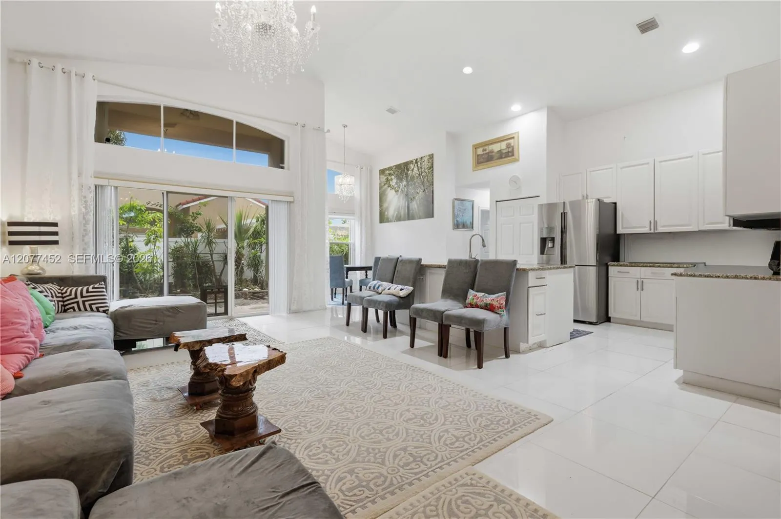 Kitchen and Family Room.