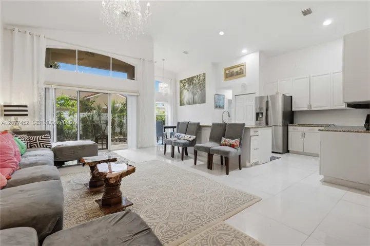 Kitchen and Family Room.