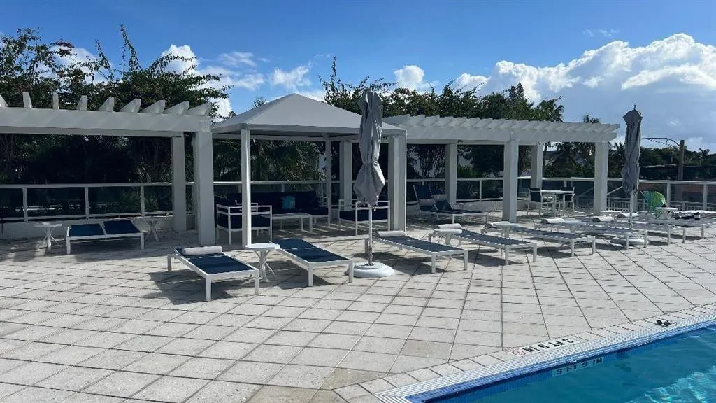 pool lounge area