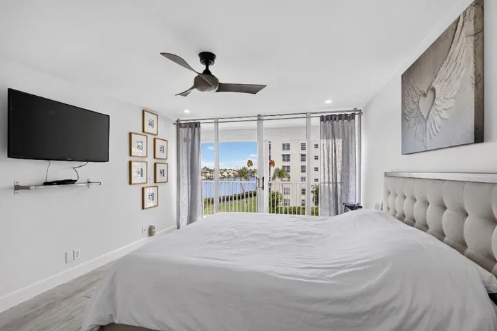 Master bedroom with view