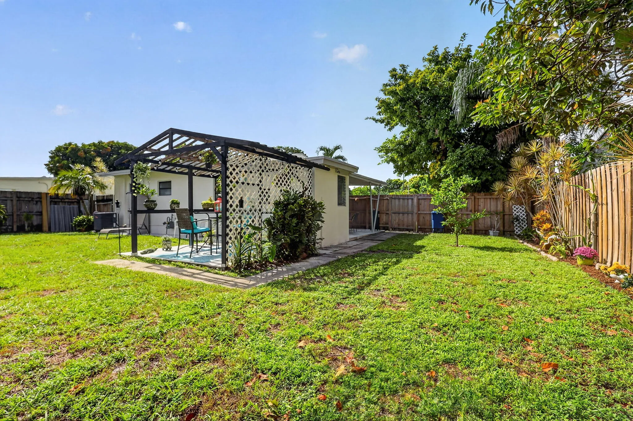 Gazebo and Backyard