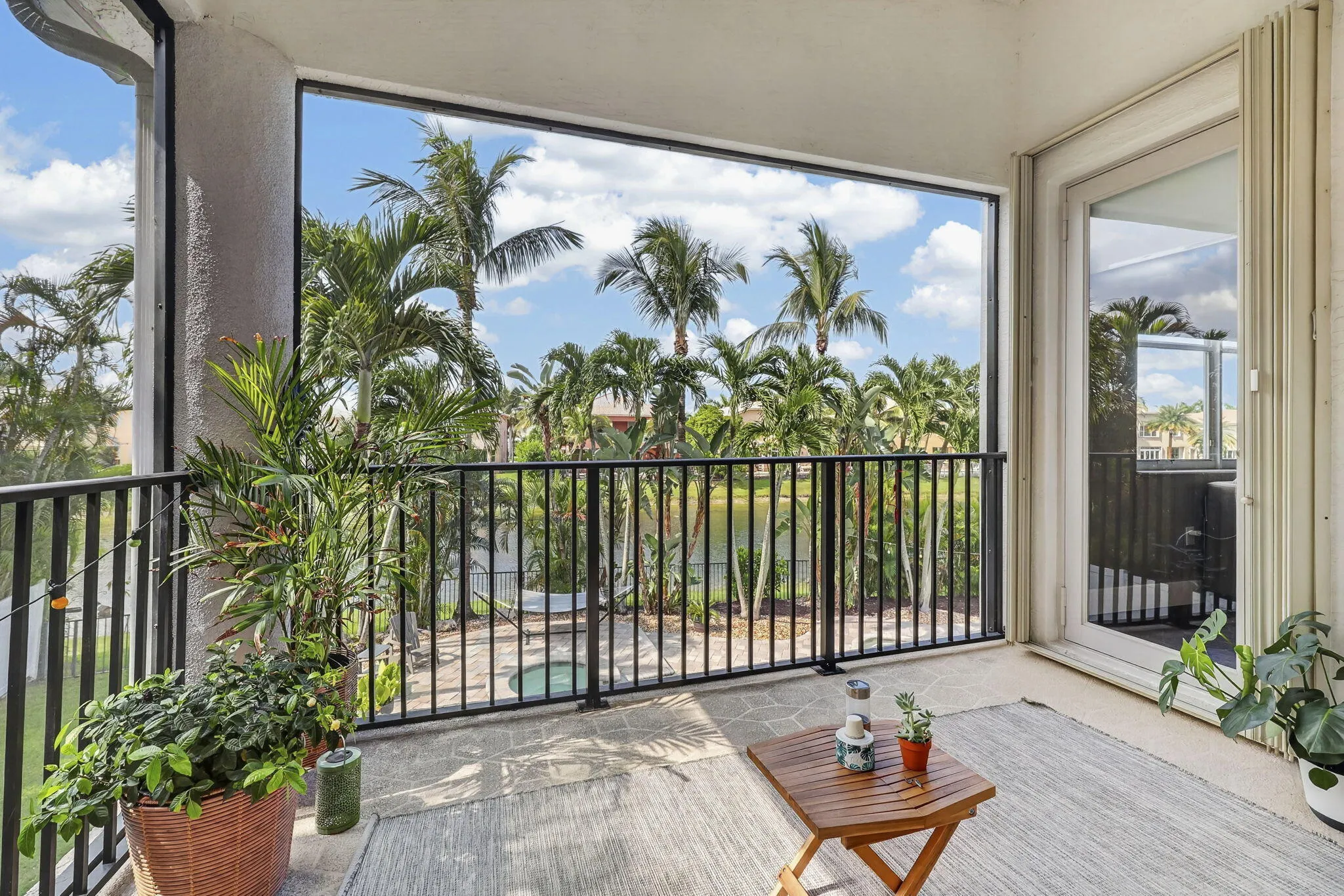 Screened Primary Suite Balcony