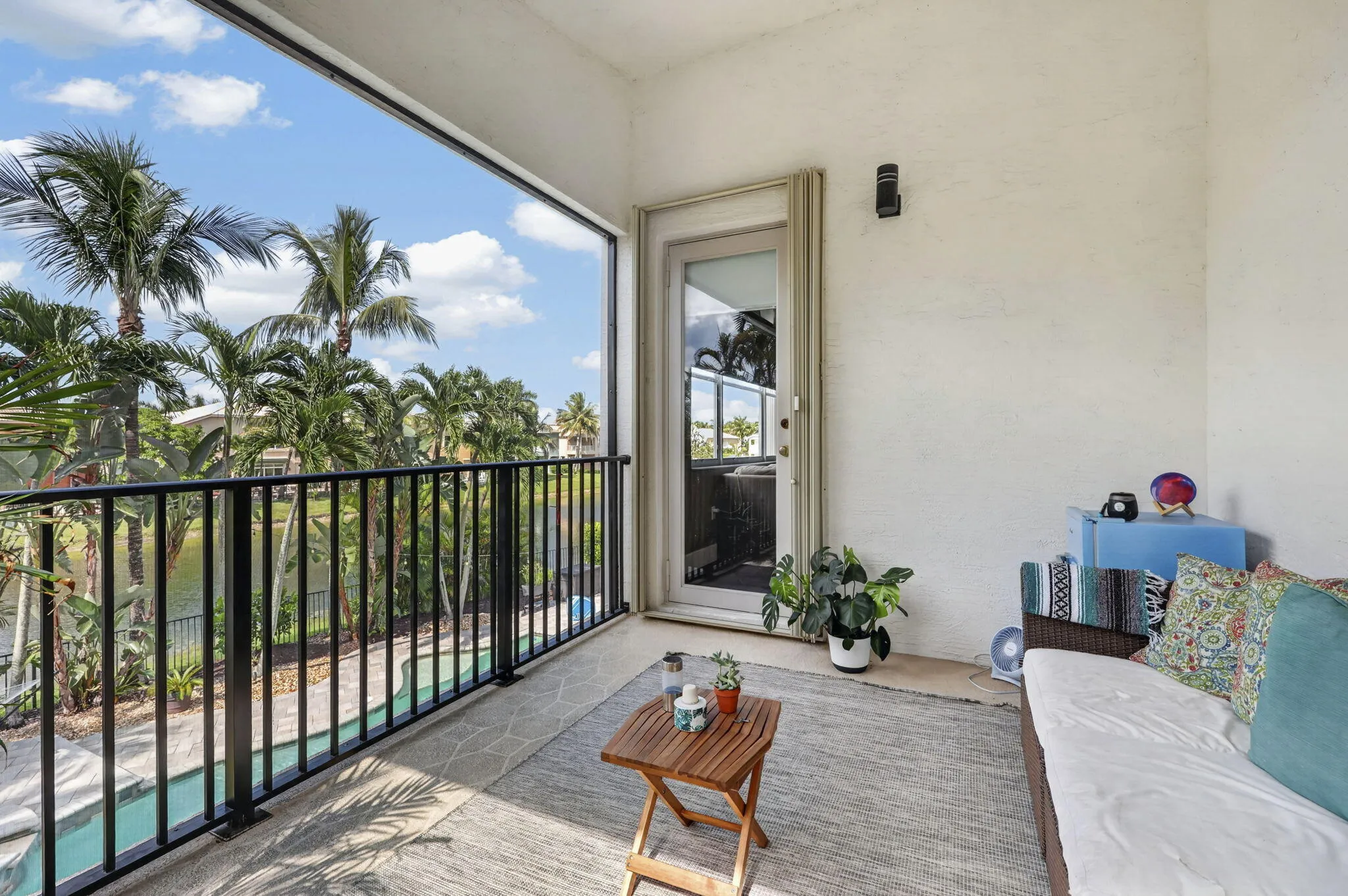 Screened Primary Suite Balcony