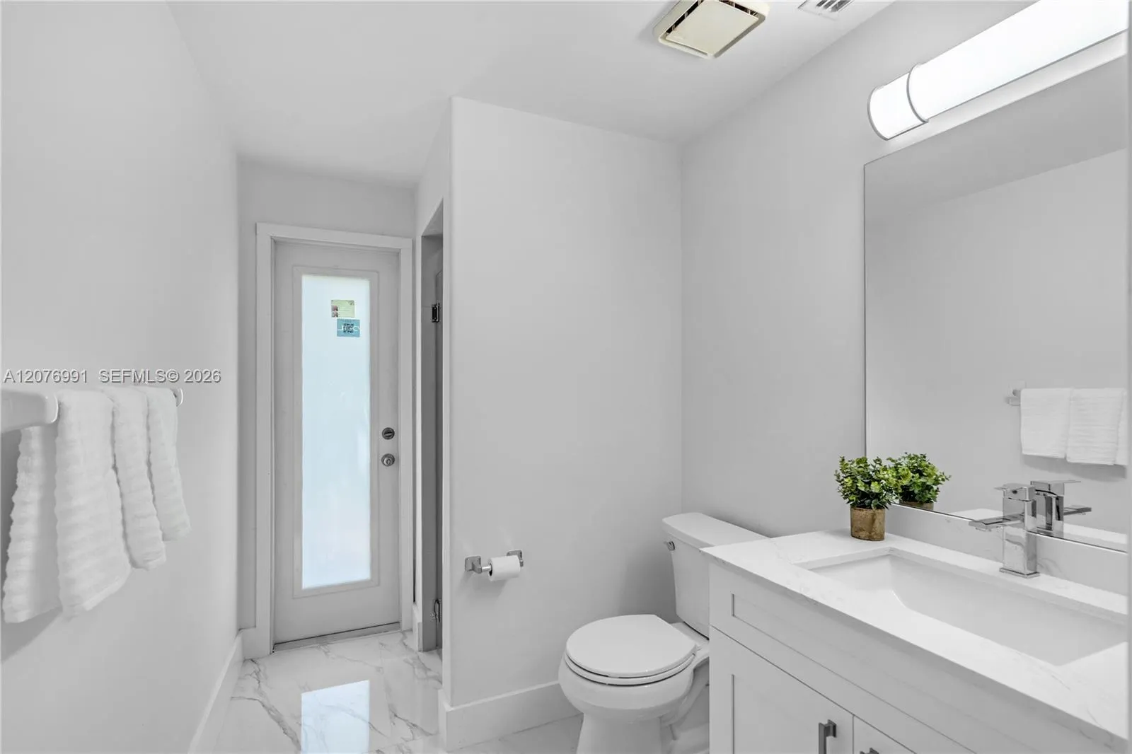1st floor bathroom, accessible from pool area too.