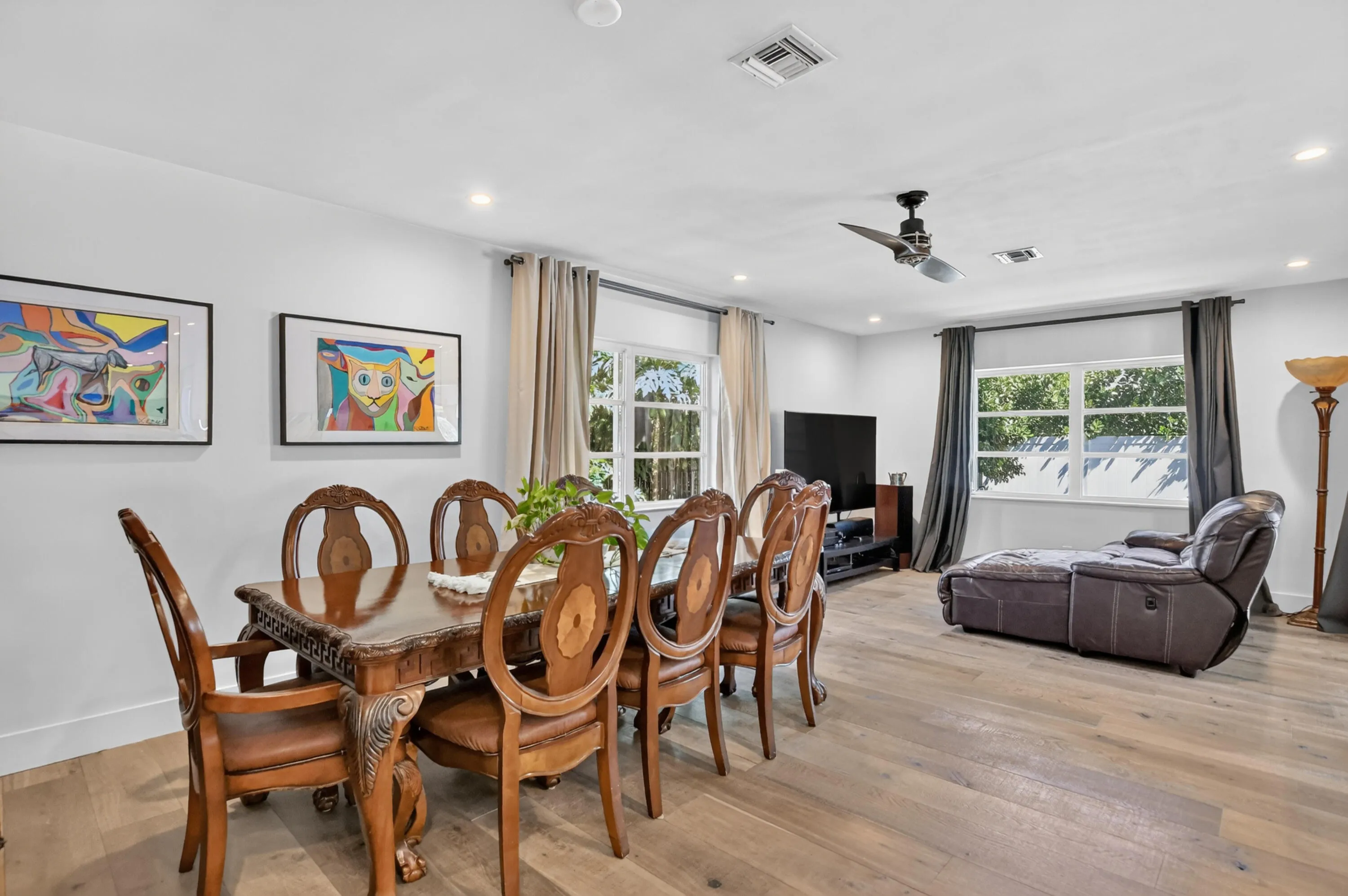 Dinning room and entertainment area