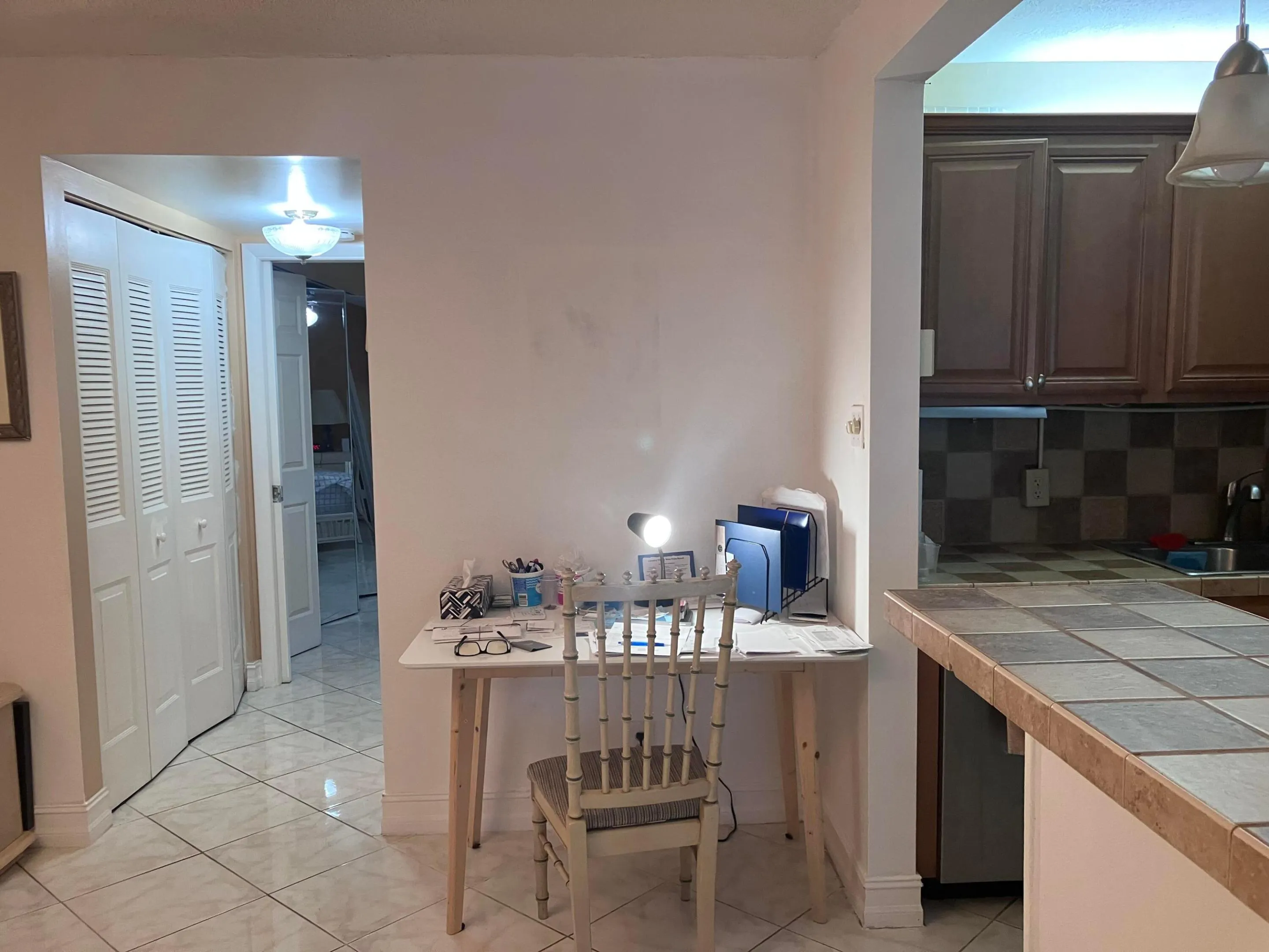 desk area