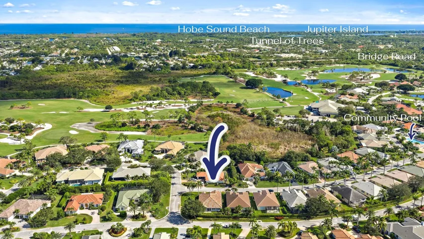 Hobe Sound Golf Club Aerial Location
