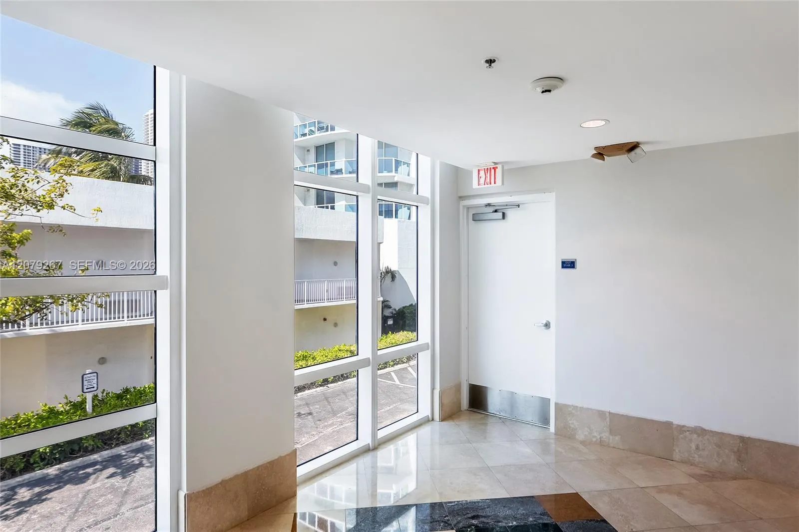 second floor elevator landing