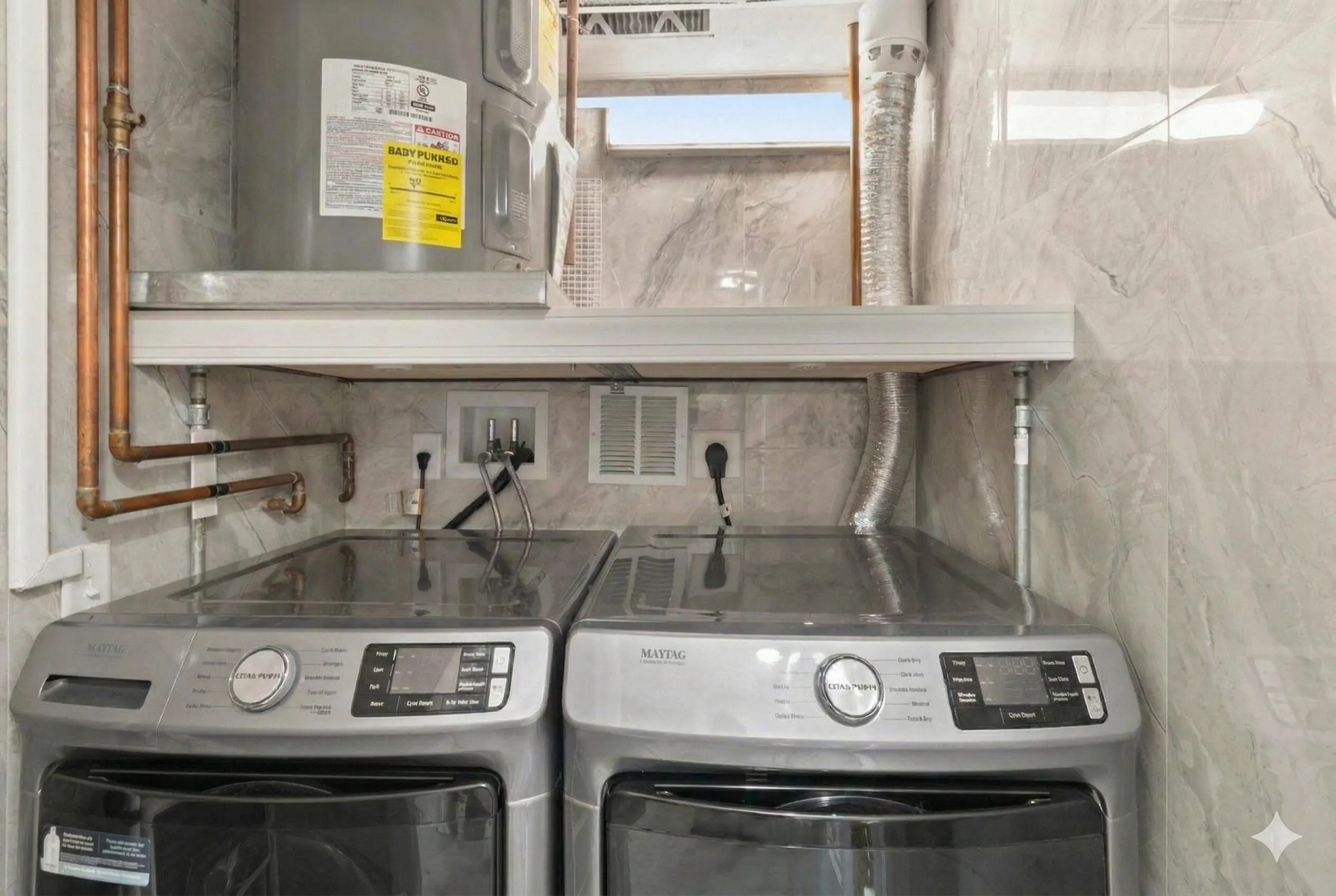 Washer/Dryer Inside Unit