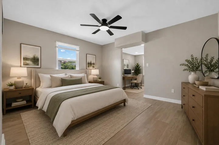 Primary Bedroom with a Bonus room attached. Virtually Staged