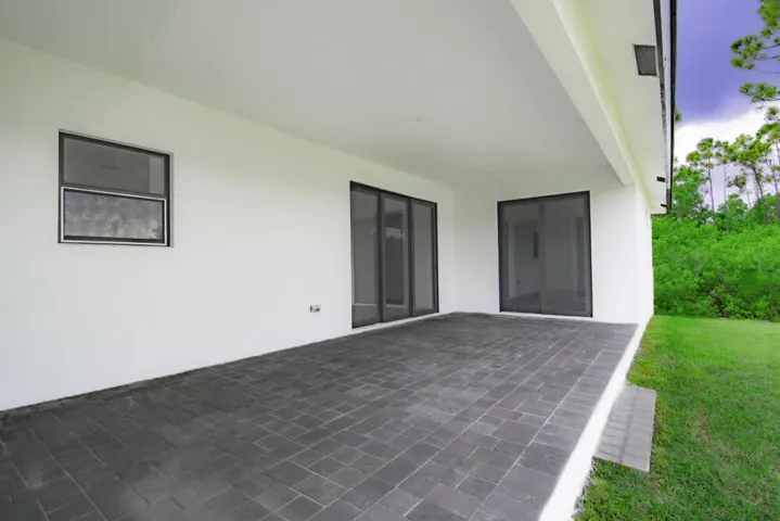 Back View- Backyard patio
