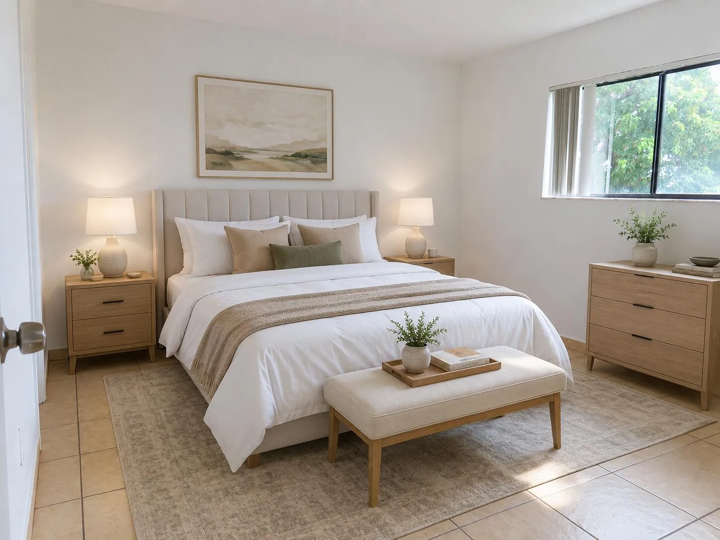 Bedroom1a AI Staged